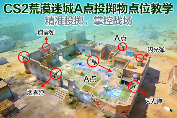 CS2 荒漠迷城 A 点投掷物点位教学封面